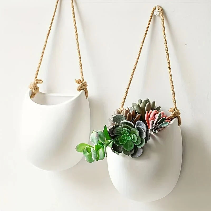 Cache-pot suspendu : l'accessoire tendance pour vos plantes