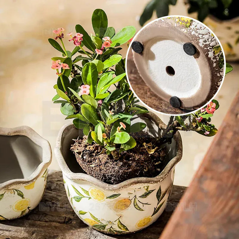 Ma boutique Cache pot avec motif en céramique
