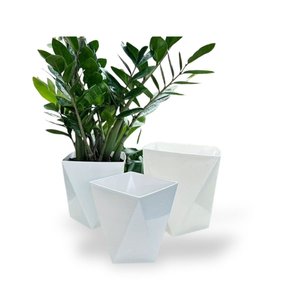 Ma boutique cache-pot blanc plastique