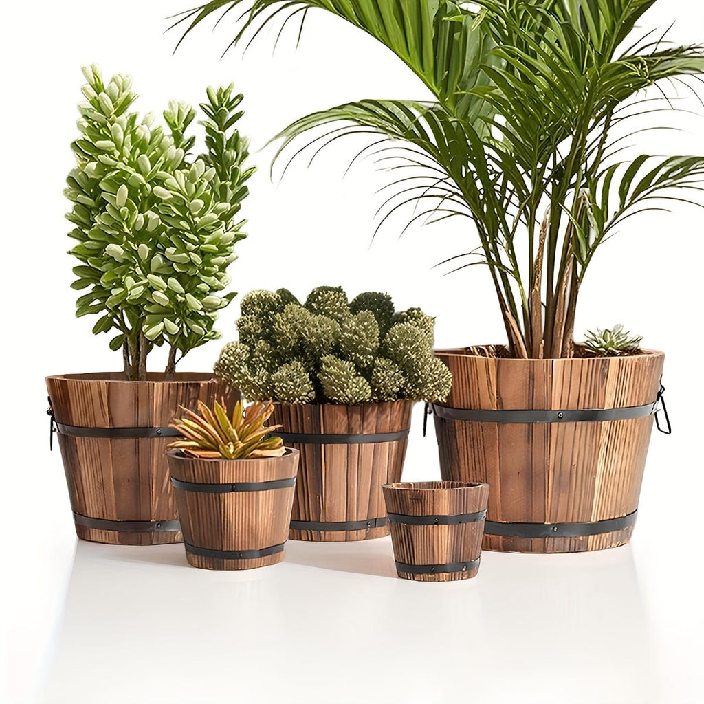 Ma boutique 5 cache-pot bois extérieur