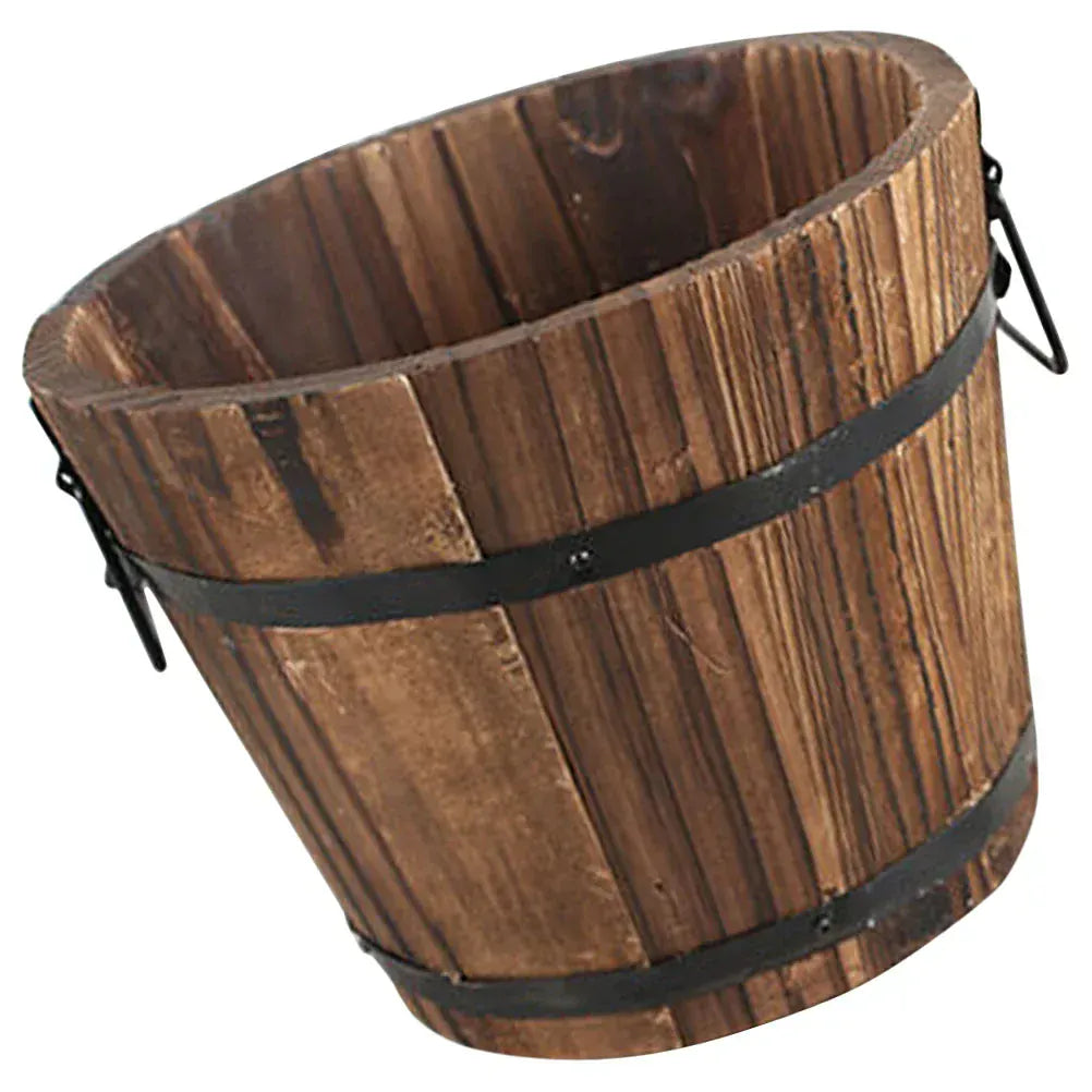 Ma boutique 15x15x12cm cache pot bois naturel