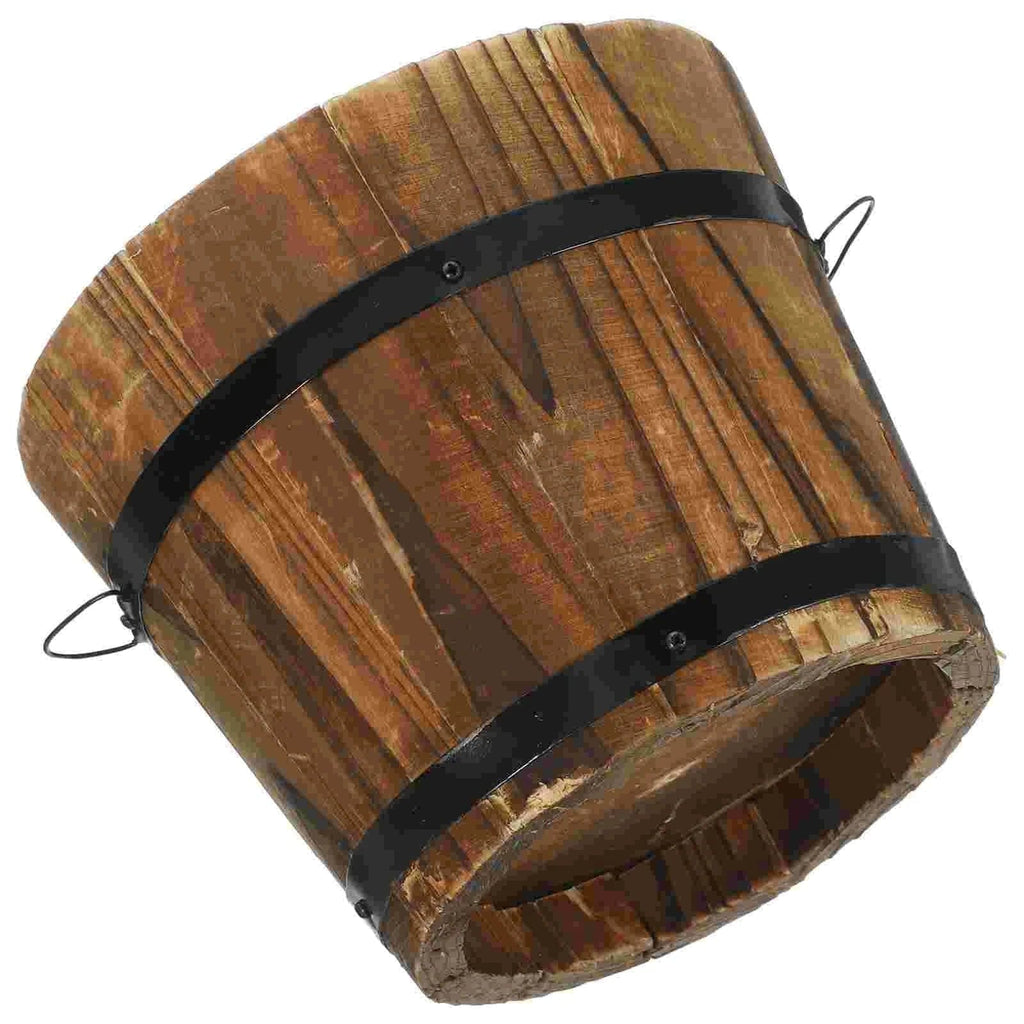 Ma boutique 15x15x12cm cache pot bois naturel