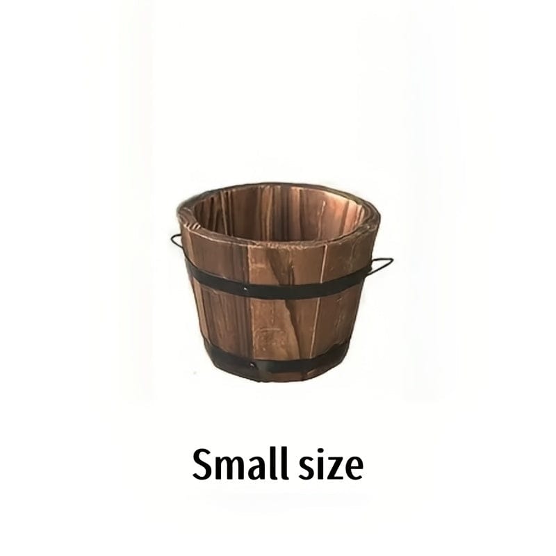 Ma boutique H10cm | D12cm Cache pot bois rond