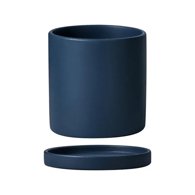 Ma boutique 11cm cache-pot céramique bleu