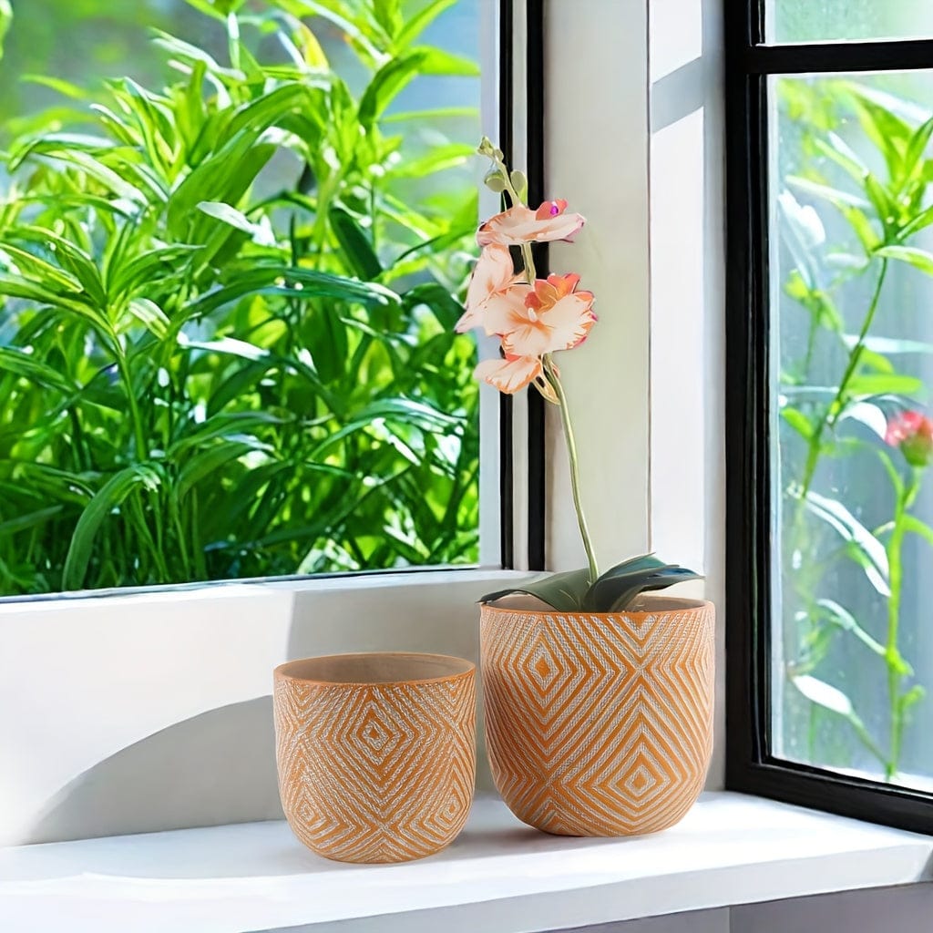 Ma boutique Cache pot céramique géométrie