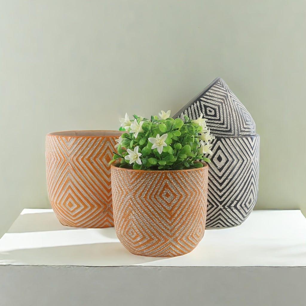 Ma boutique Cache pot céramique géométrie