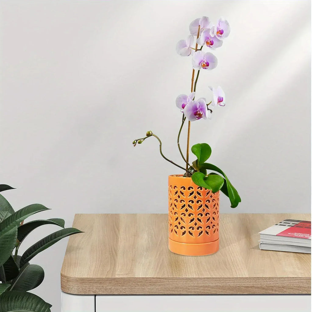 Ma boutique Cache pot céramique pour orchidée