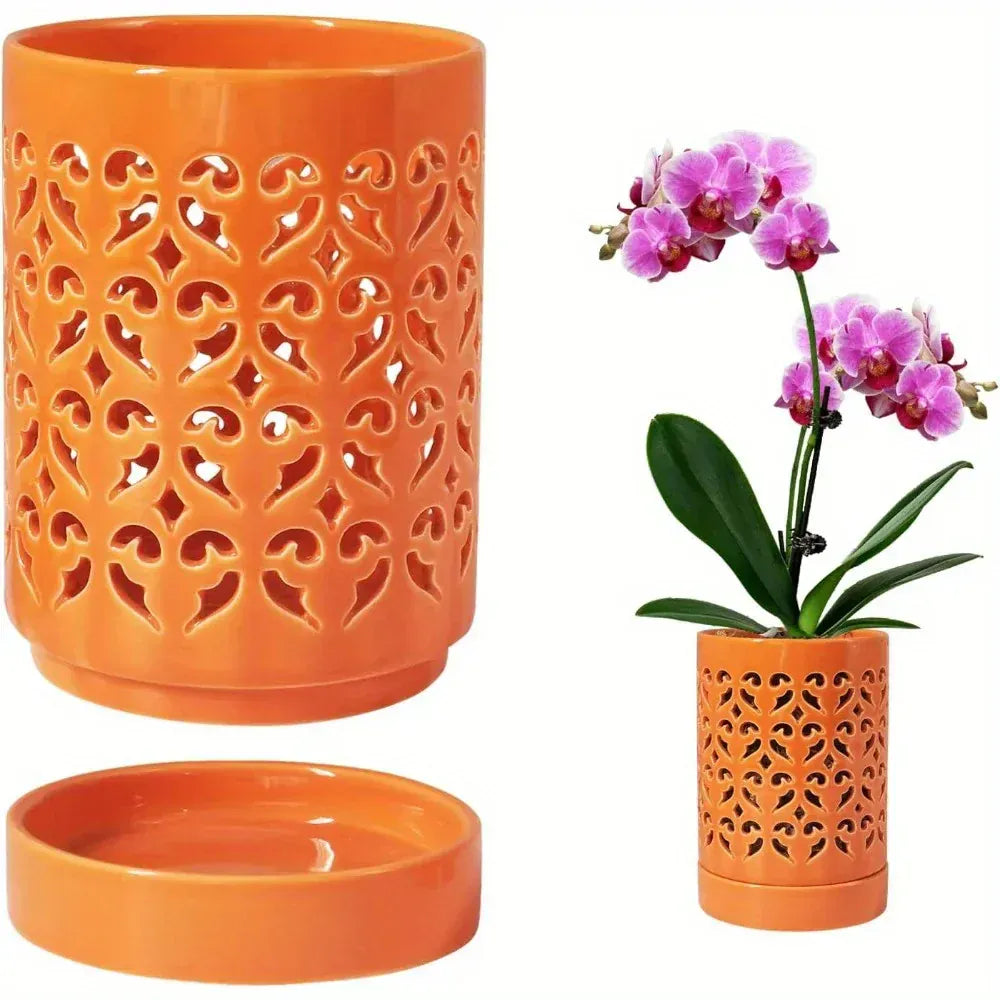 Ma boutique Cache pot céramique pour orchidée