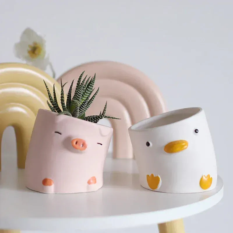 Ma boutique cache pot céramique rigolo