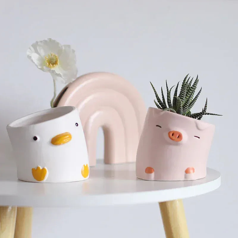 Ma boutique cache pot céramique rigolo