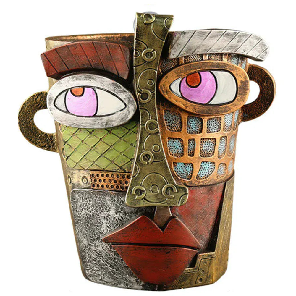 Ma boutique Cache pot céramique visage