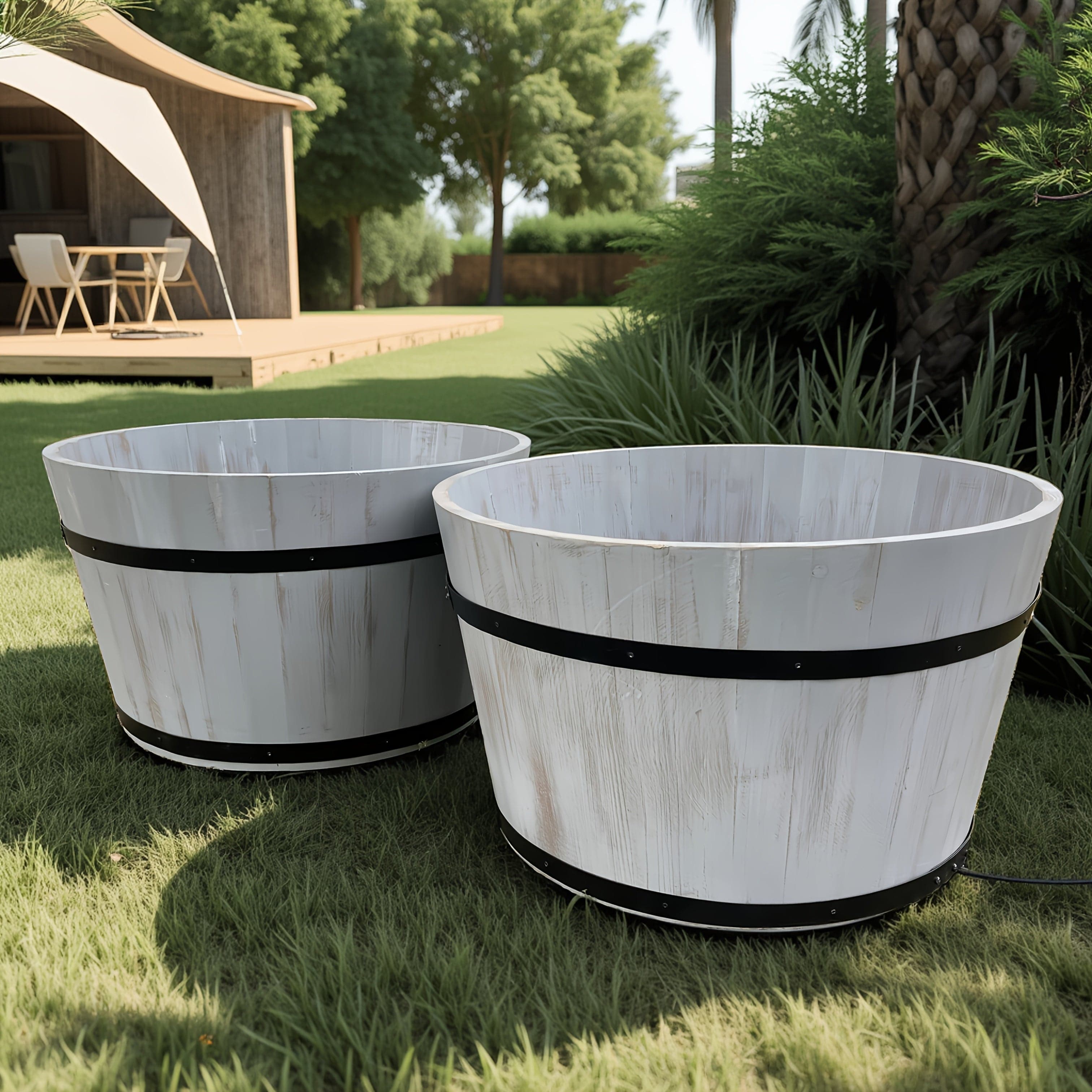 Ma boutique Solid Wood cache-pot en bois 60cm