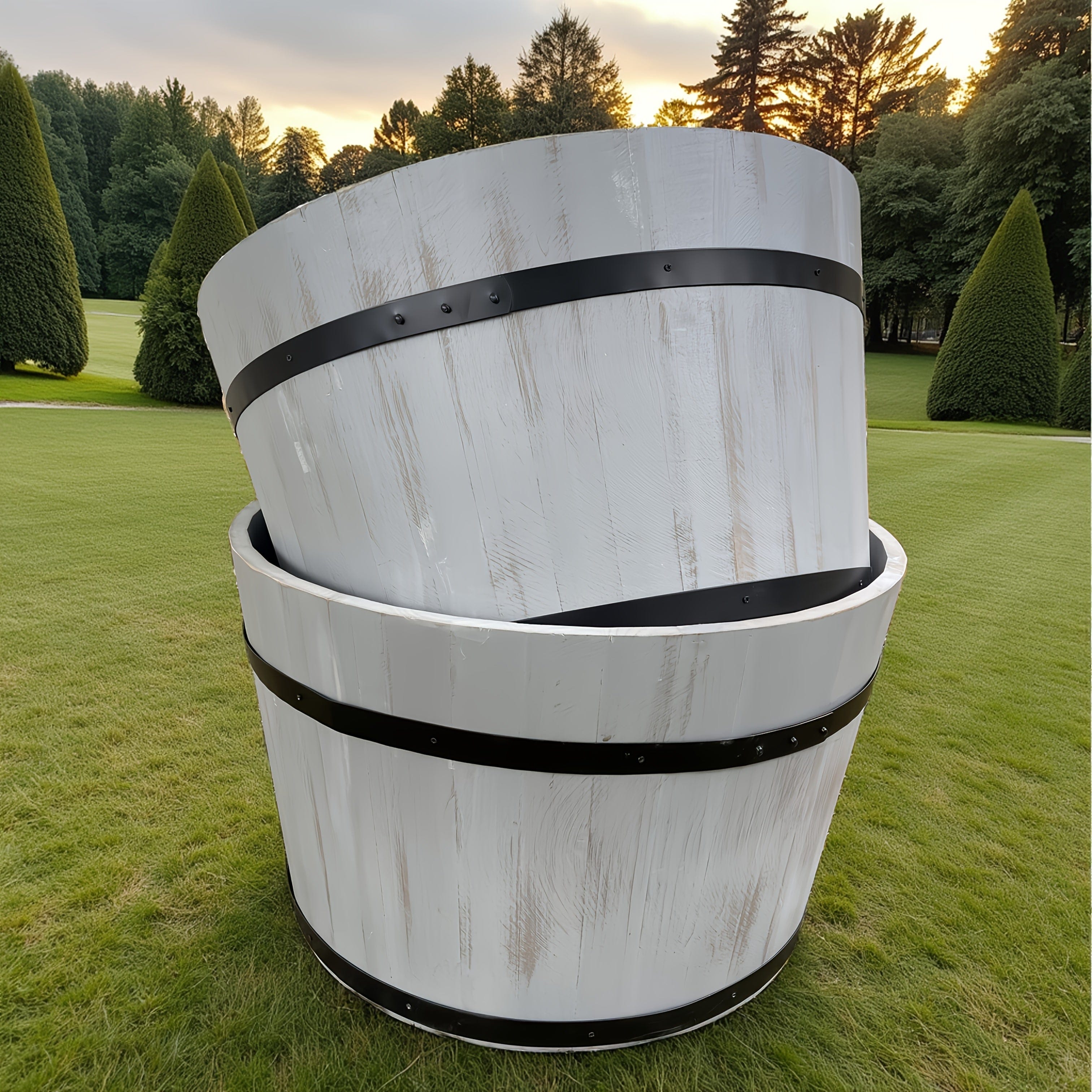 Ma boutique Solid Wood cache-pot en bois 60cm