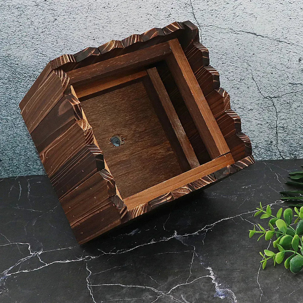 Ma boutique cache pot en bois vintage