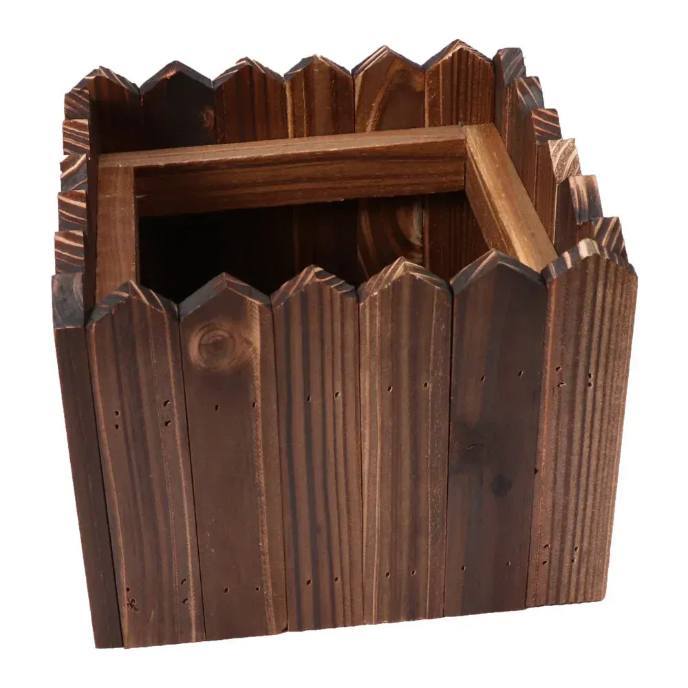 Ma boutique cache pot en bois vintage