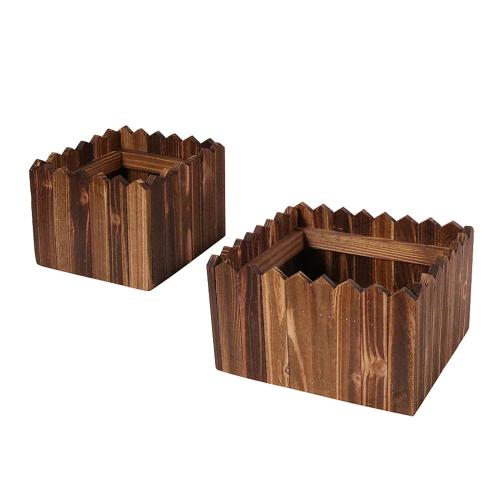 Ma boutique cache pot en bois vintage