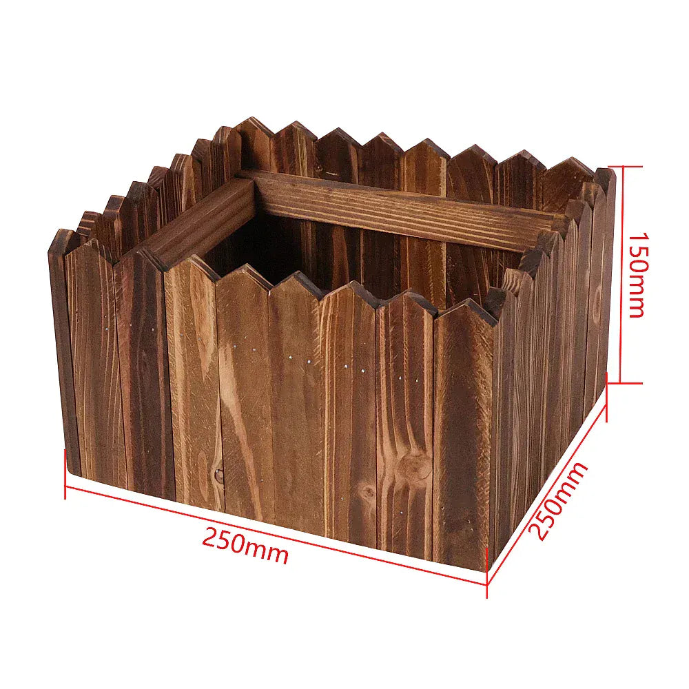Ma boutique Grand cache pot en bois vintage