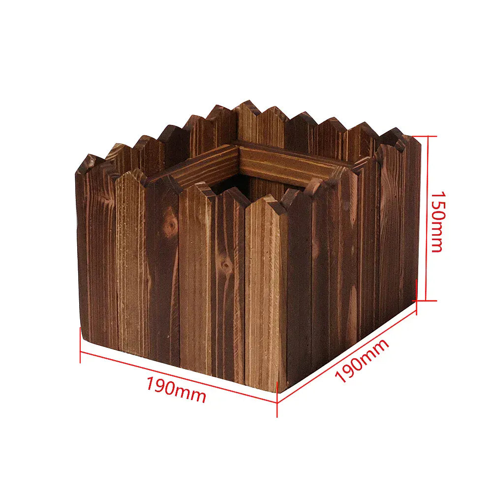 Ma boutique Moyen cache pot en bois vintage
