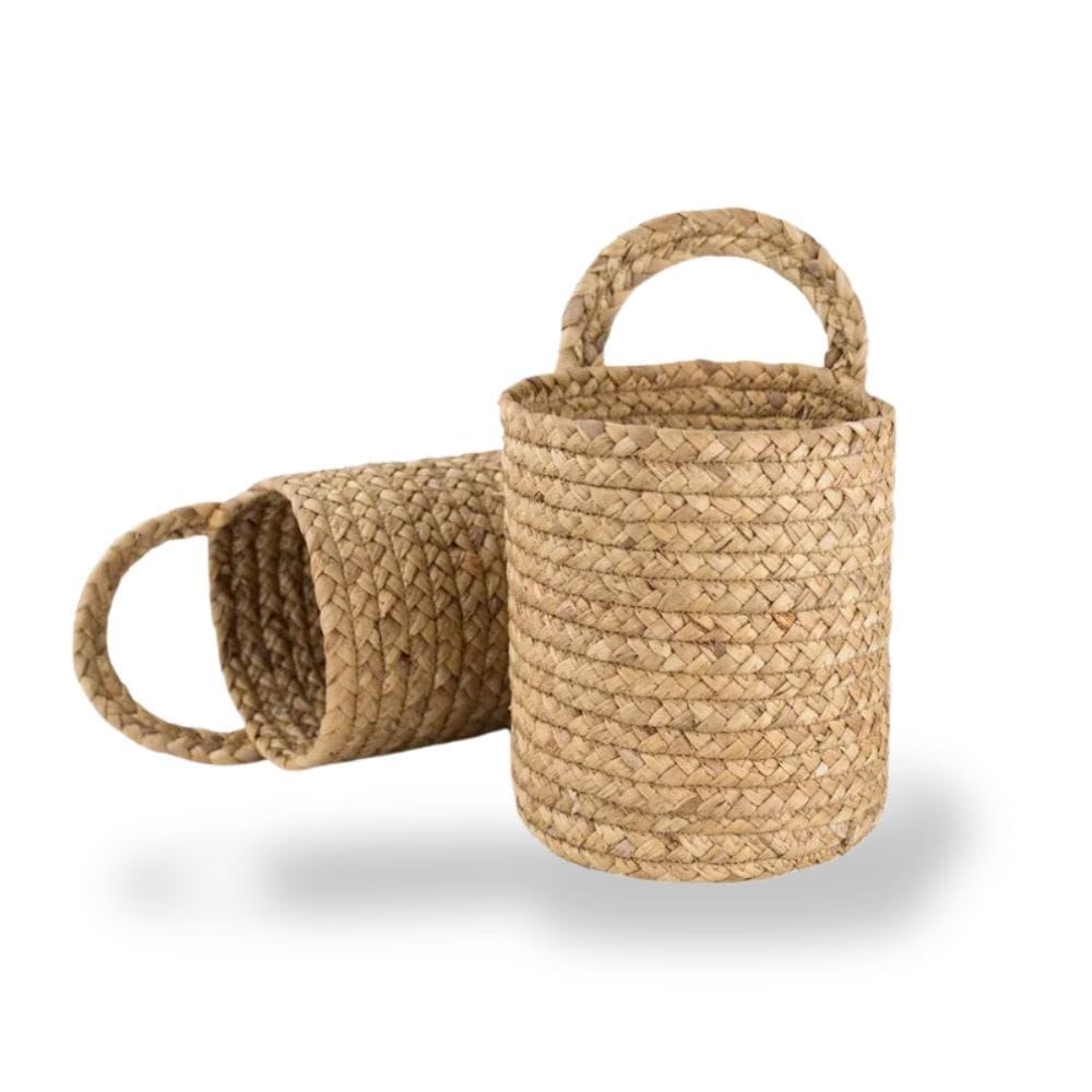 Ma boutique Cache pot en osier à accrocher