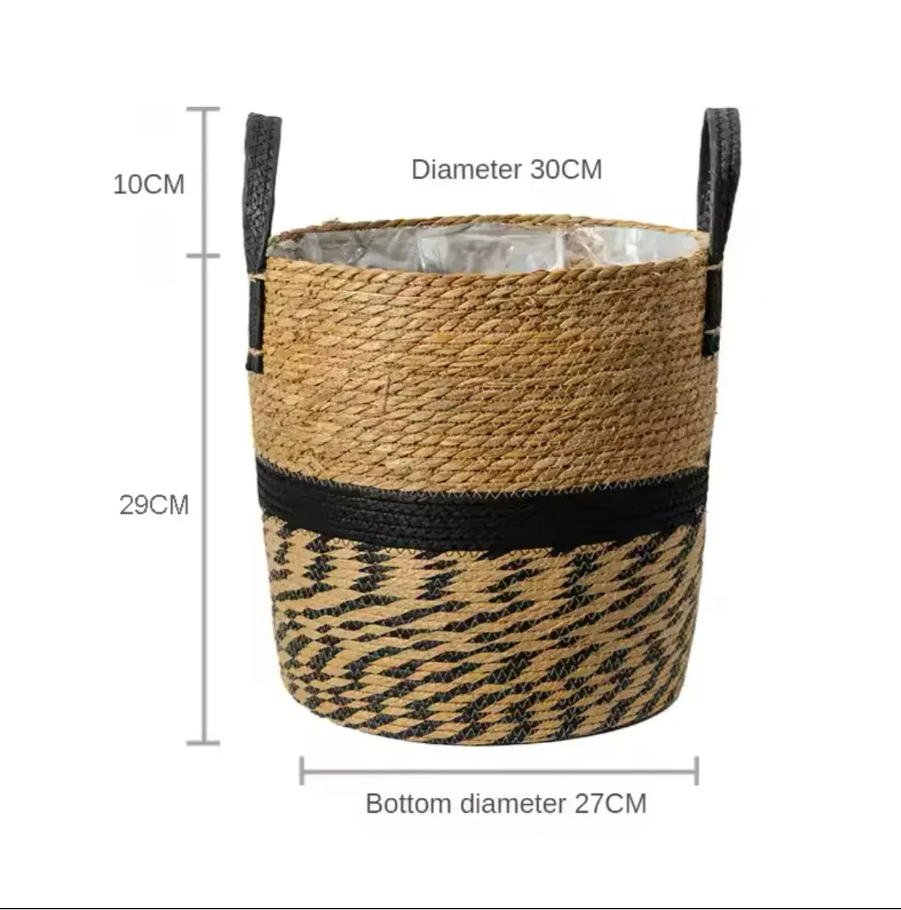 Ma boutique 30CM cache pot en osier rond