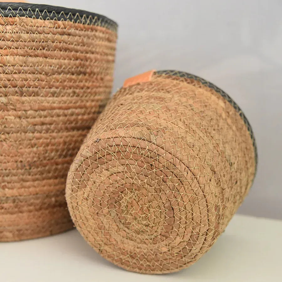 Ma boutique cache pot en osier style ancien