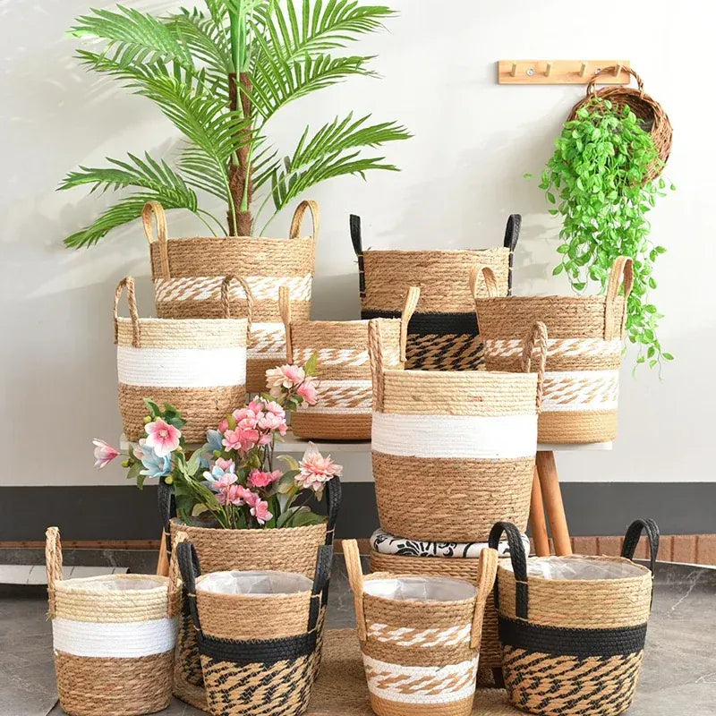 Ma boutique cache pot en osier tendance