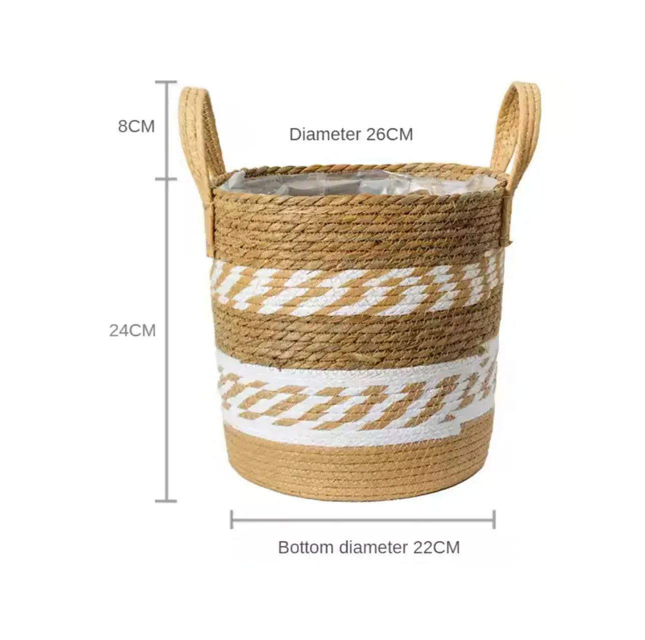Ma boutique 26CM cache pot en osier tendance