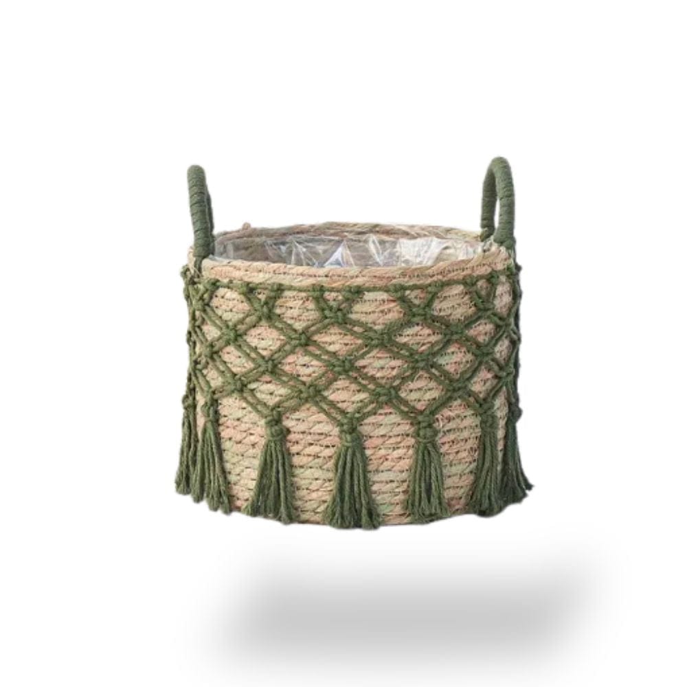 Ma boutique Cache pot en osier tresse
