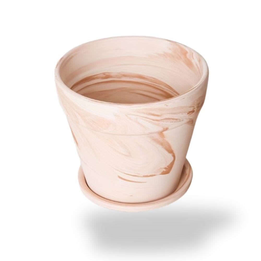 Ma boutique Cache pot en terre cuite peinte