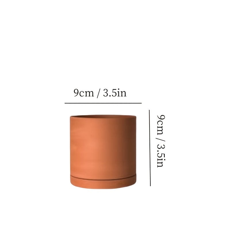 Ma boutique cache pot en terre cuite rond