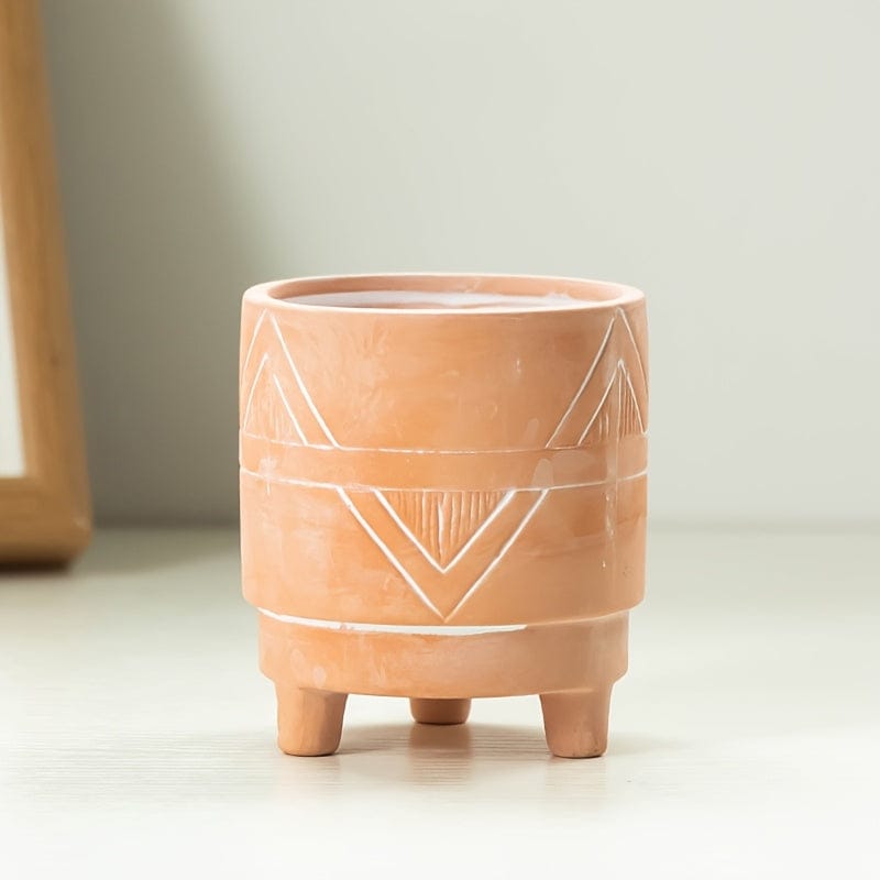 Ma boutique 1 cache-pot fantaisie terre cuite