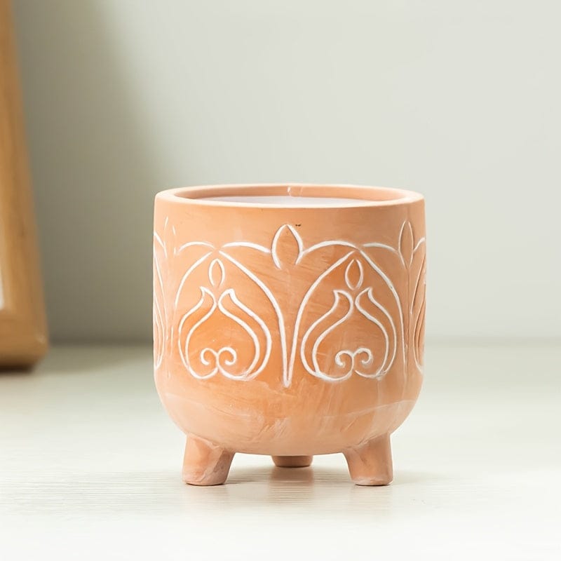 Ma boutique 2 cache-pot fantaisie terre cuite