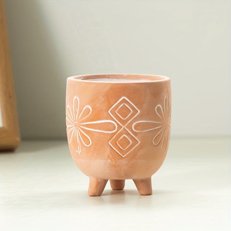 Ma boutique 3 cache-pot fantaisie terre cuite
