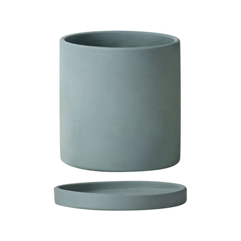 Ma boutique Gris / 11cm cache-pot gris céramique