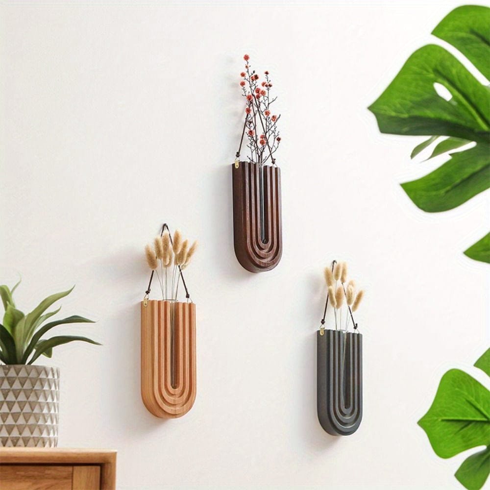 Ma boutique cache pot mural bois