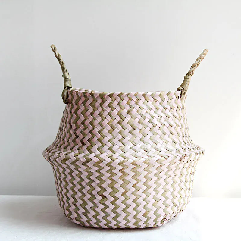Ma boutique Rose & Brun / 23cmX20cm cache pot original en osier