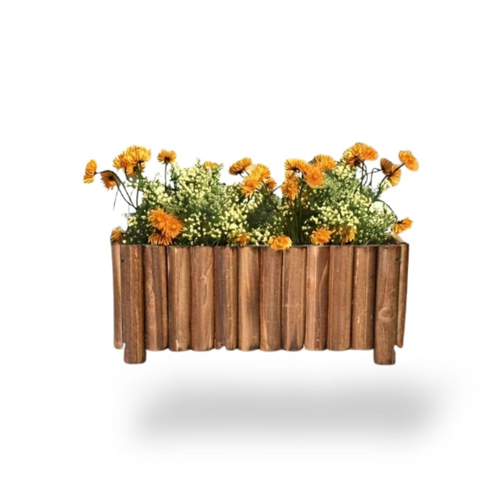 Ma boutique cache-pot rectangulaire bois