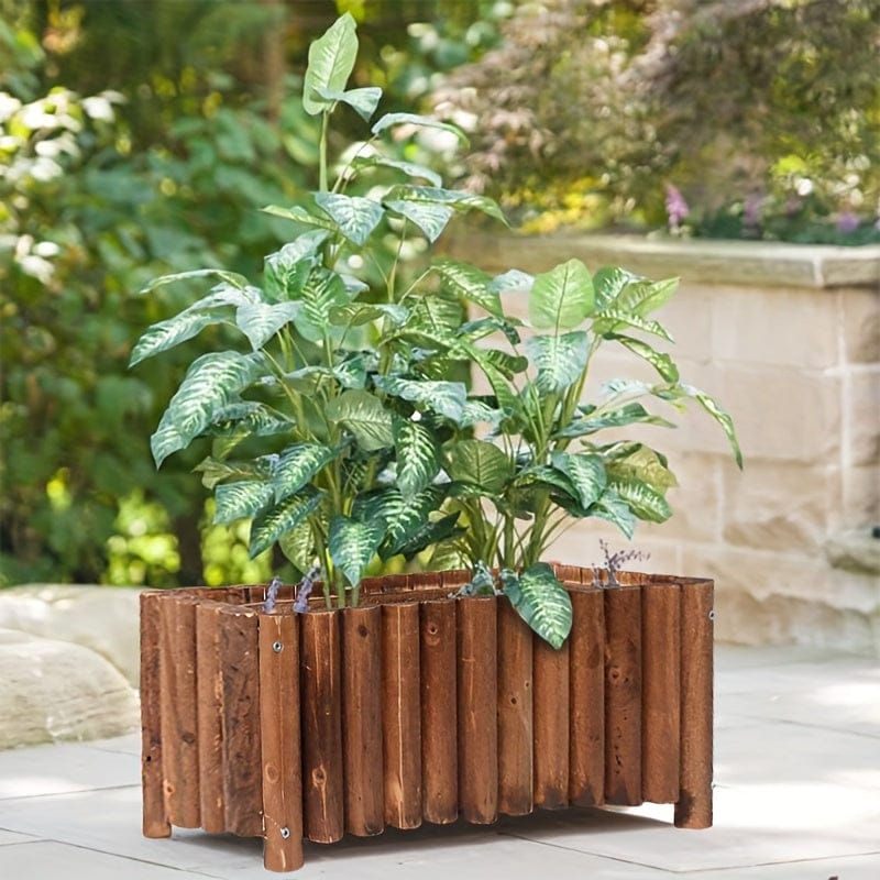 Ma boutique cache-pot rectangulaire bois