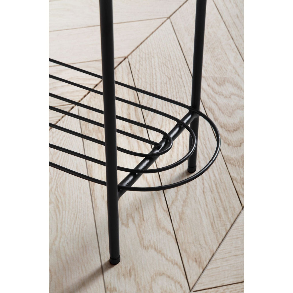 Ma boutique Noir Cache pot rectangulaire sur pied