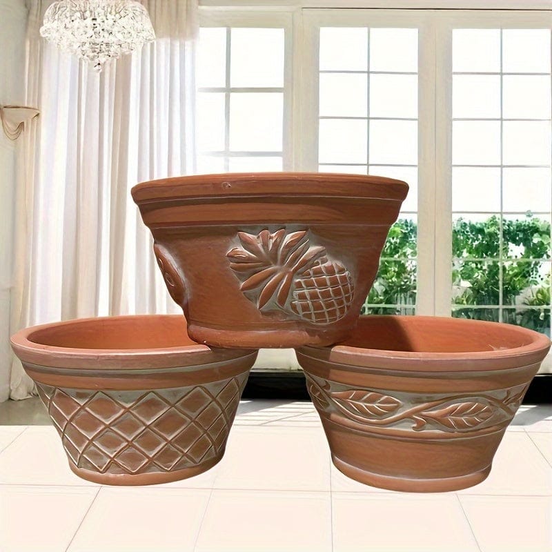 Ma boutique cache pot sculpture en terre cuite