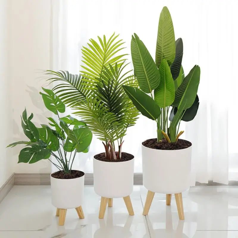 Ma boutique cache-pot sur pied blanc