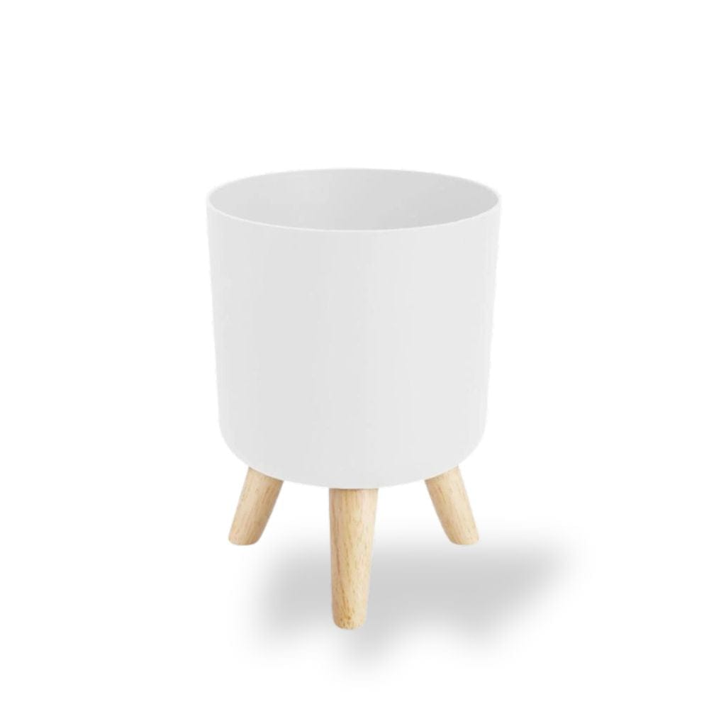 Ma boutique cache-pot sur pied blanc