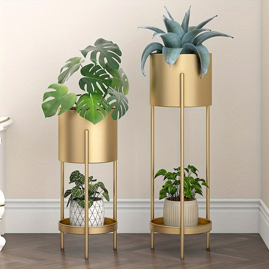 Ma boutique cache-pot sur pied doré
