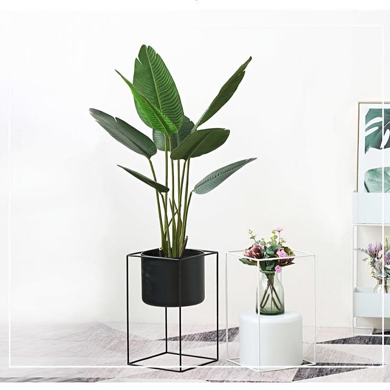 Ma boutique cache-pot sur pied noir