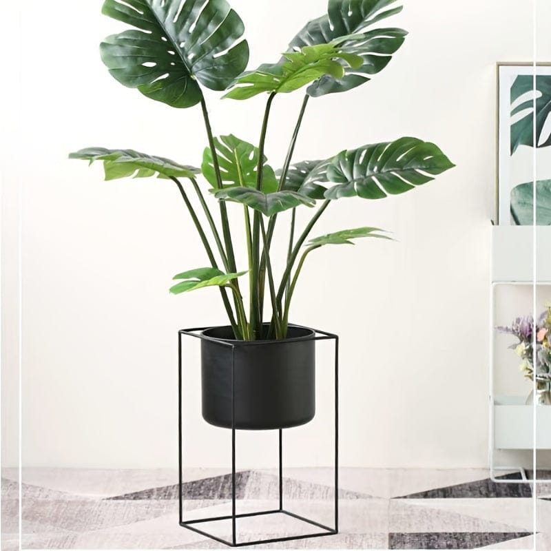 Ma boutique cache-pot sur pied noir