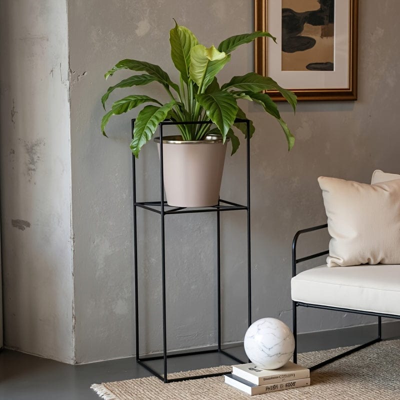 Ma boutique cache-pot sur pied noir et doré