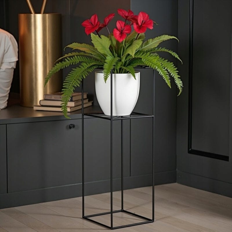 Ma boutique cache-pot sur pied noir et doré