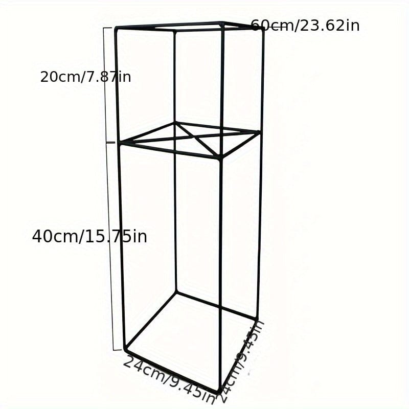 Ma boutique cache-pot sur pied noir et doré