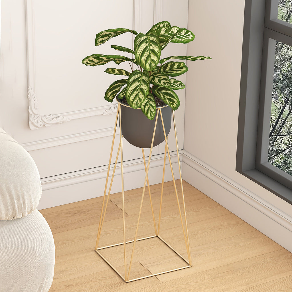 Ma boutique cache-pot sur pied noir haut
