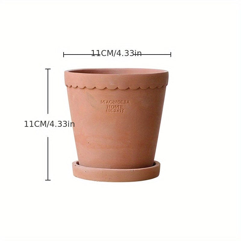 Ma boutique 11CM cache pot terre cuite 20x20